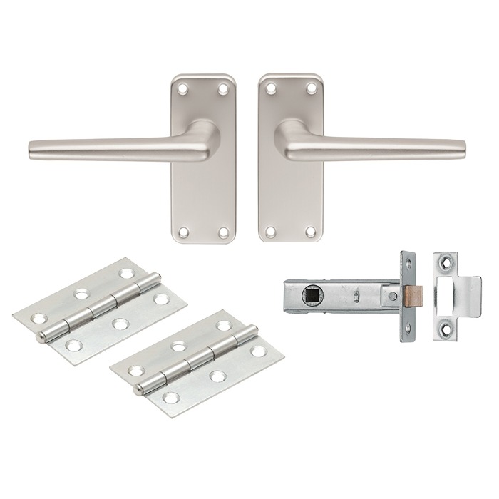 Aluminium Lever Latch Door Handle Pack